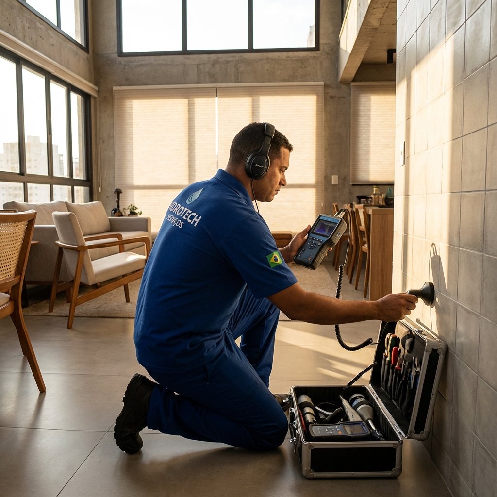 Equipamento de Geofone sendo usado em Maringá